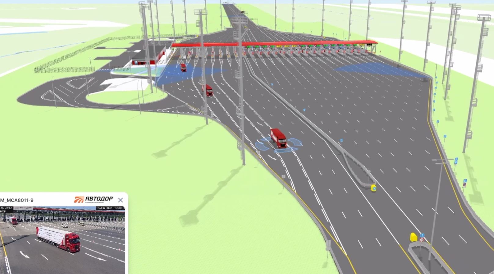 На трассе «Нева» открыли движение беспилотного транспорта с применением цифрового двойника магистрали