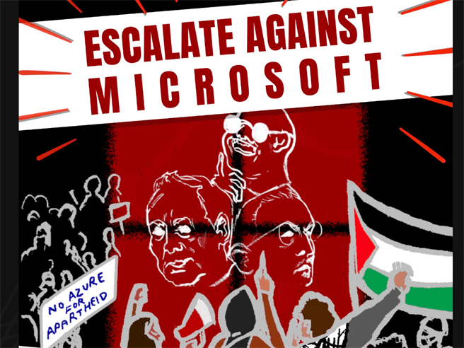 Сотрудники Microsoft устроили акцию протеста из-за контрактов корпорации с правительством Израиля