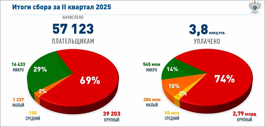 Распределение плательщиков по размеру (с) Роскомнадзор